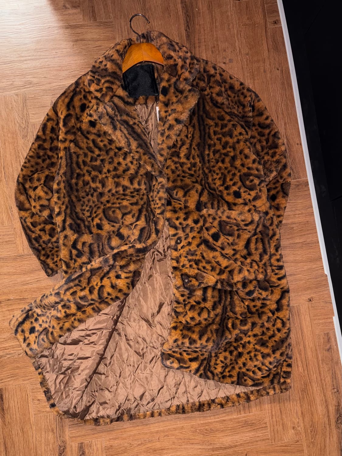 빈티지 레오파드 퍼 코트 상품이미지5
