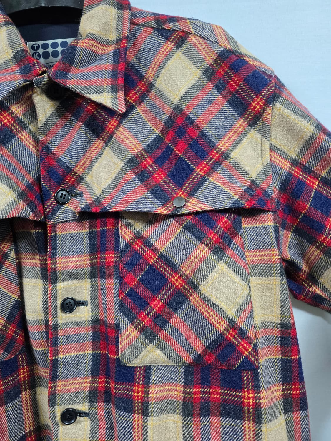 타케오키쿠치 멀티체크패턴 셔츠 105사이즈 상품이미지4