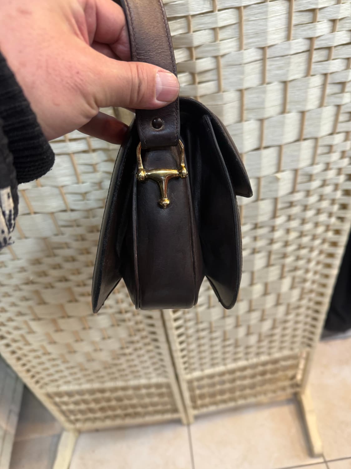 정품 셀린느 캔버스 크레시 숄더백 팝니다 상품이미지5