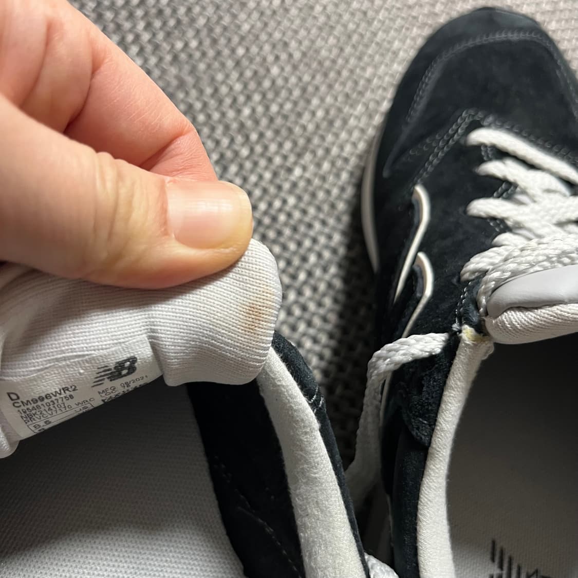 뉴발란스 블랙 스웨이드 운동화 265 상품이미지5