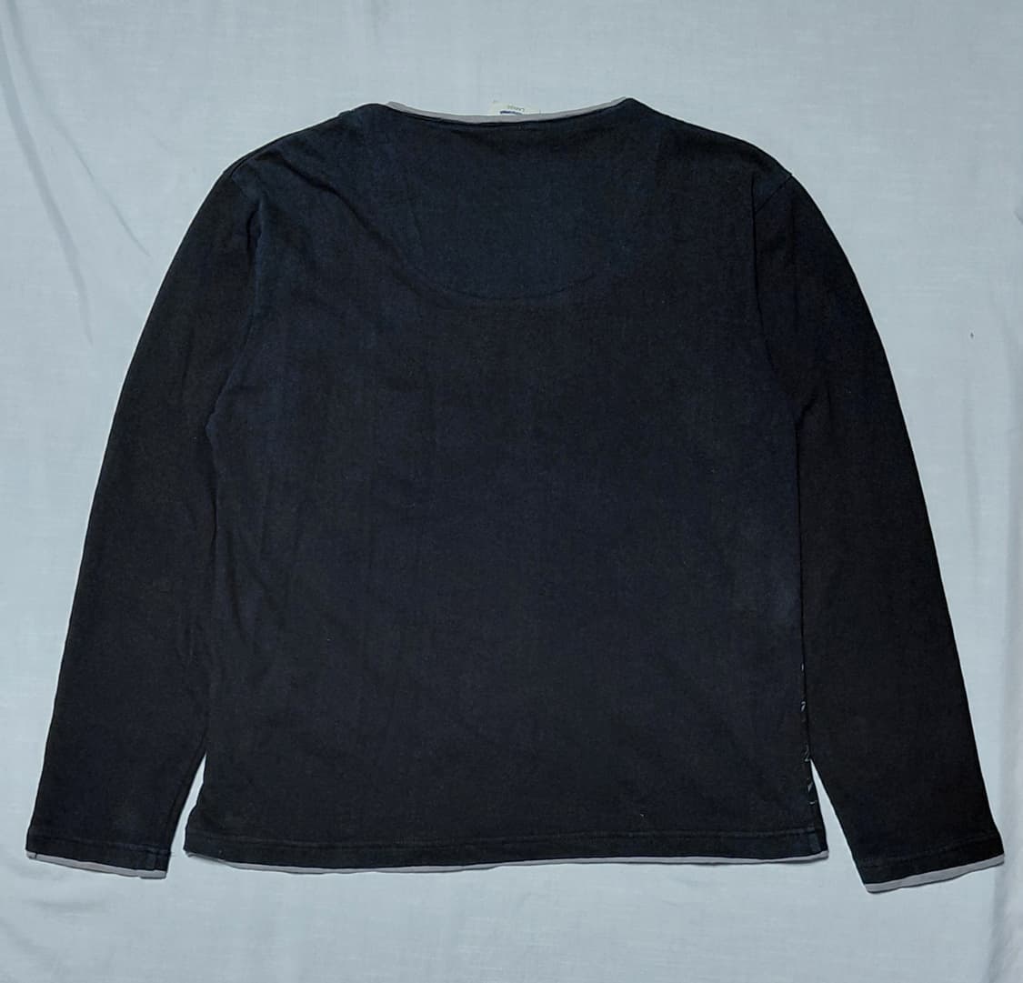 [L/무료배송] OBLO DESIGN 빈티지 레이스업 헨리넥 티셔츠 상품이미지6