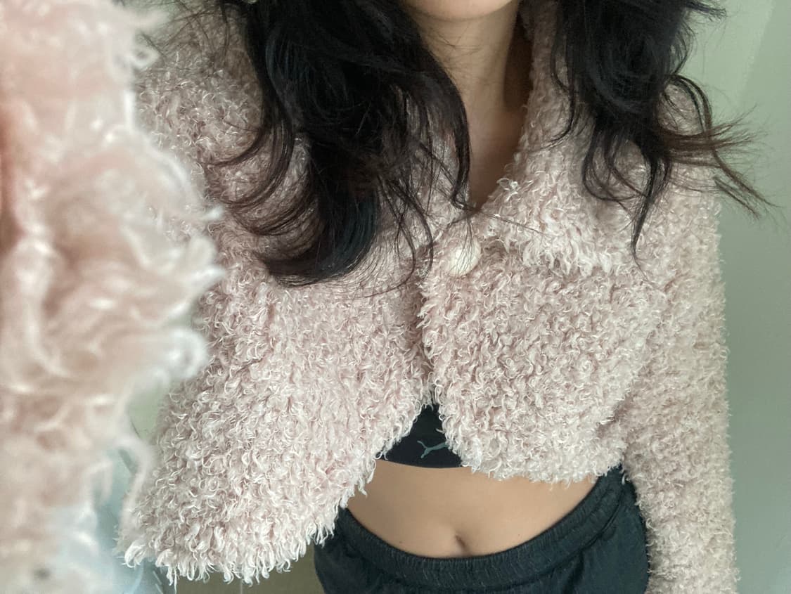 vintage crop fur jacket 상품이미지6