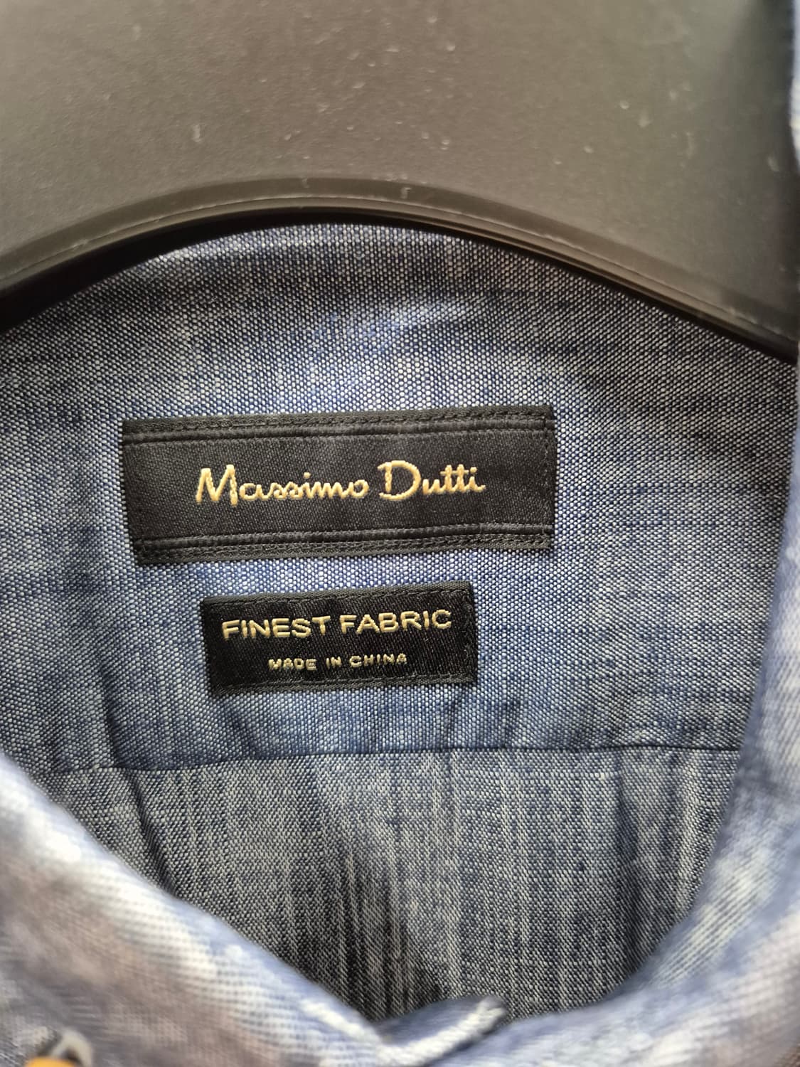 Massimo Dutti 블루 린넨 반팔 셔츠 M 상품이미지5