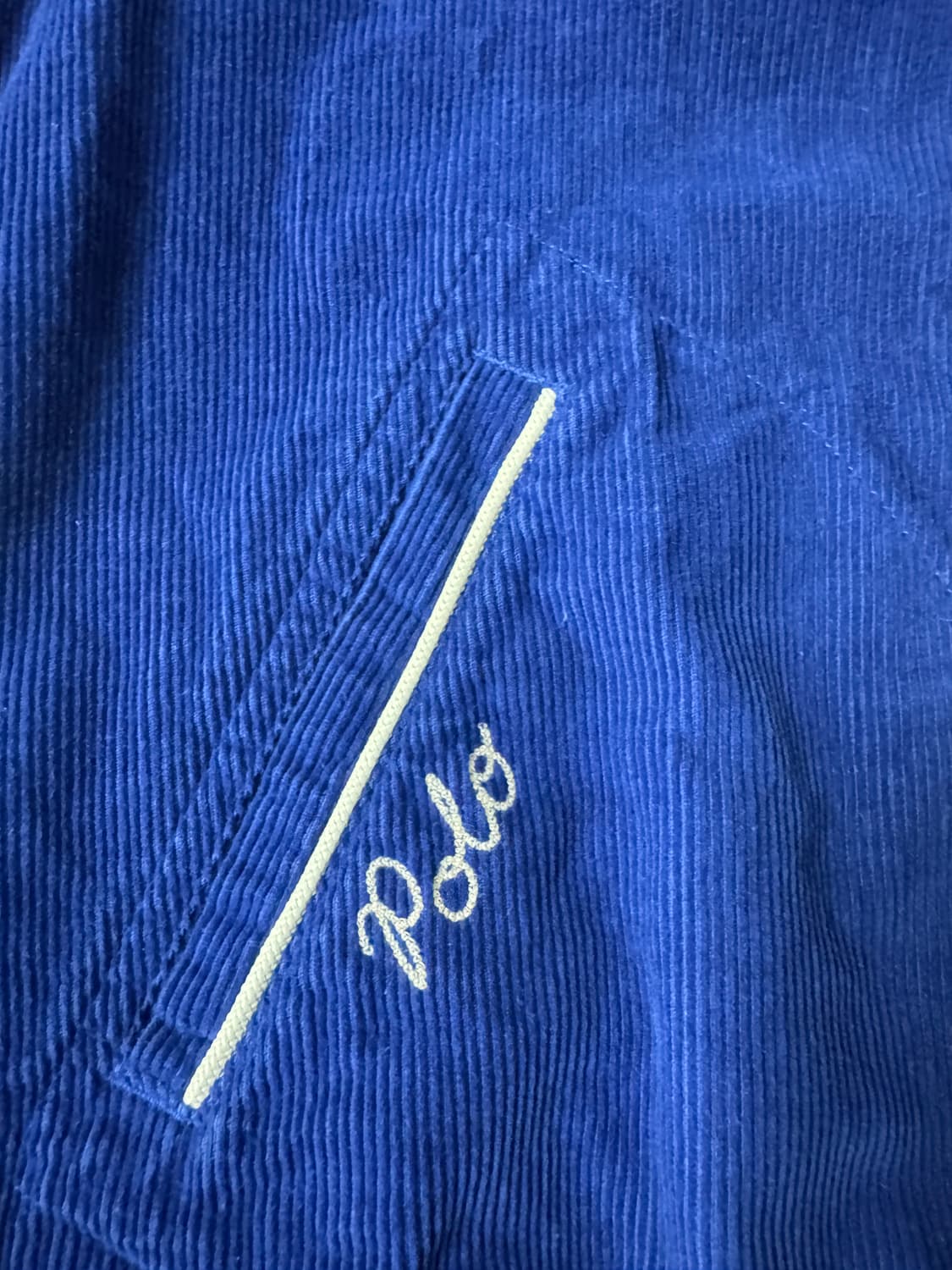 L 폴로 랄프로렌 코듀로이 바시티 블루종 자켓 상품이미지2