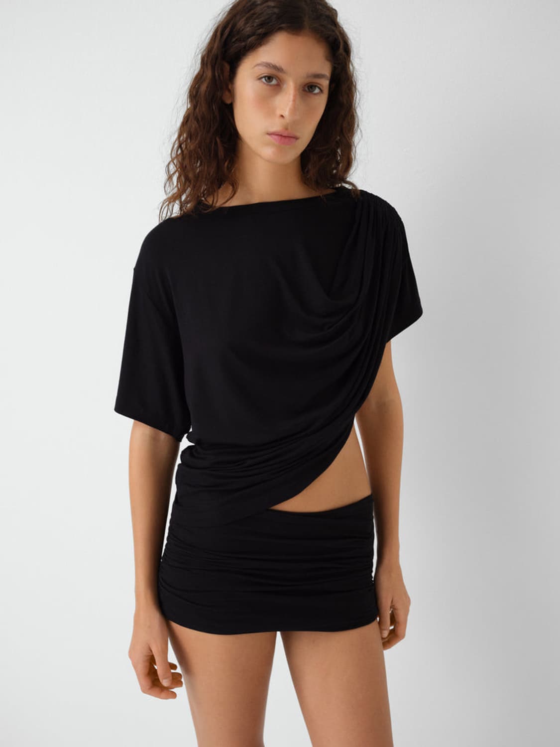 [S,M]기마구아스 Daria 드레이프 탑/블랙 상품이미지7