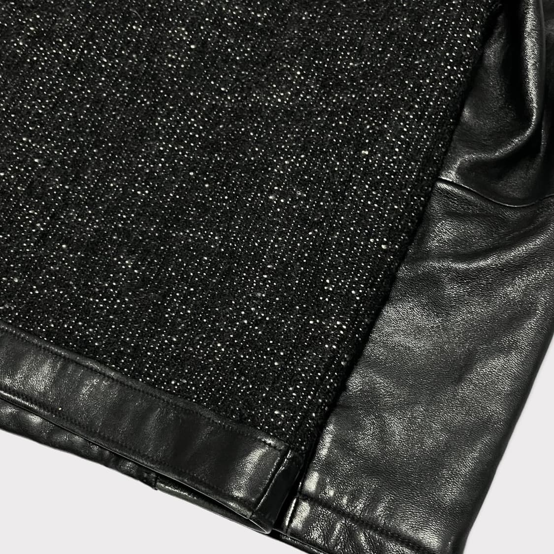 Lynx Wool mix leather zip up  상품이미지5