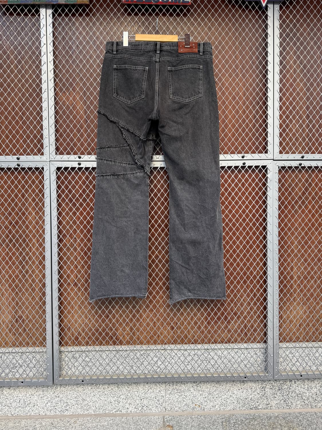 앤더슨벨 플레어 데님팬츠 흑청 36 상품이미지7