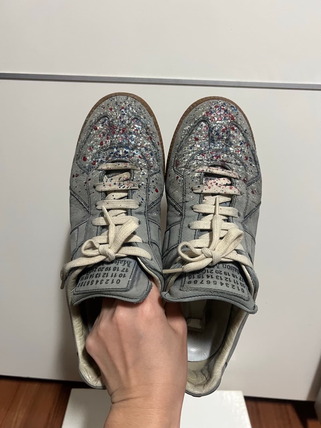 마르지엘라 레플리카 페인트 드롭 스니커즈 37.5 (245mm) 상품이미지2