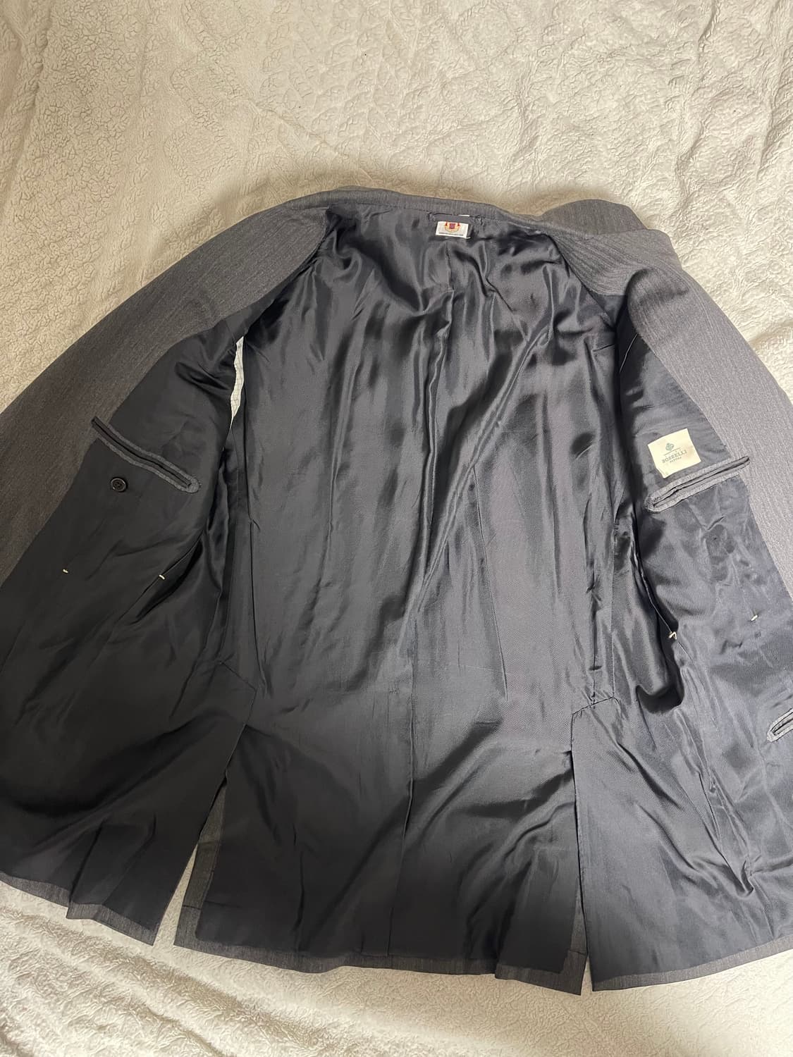 루이지 보렐리(Luigi Borrelli) 그레이 헤링본 패턴 자켓54 상품이미지6