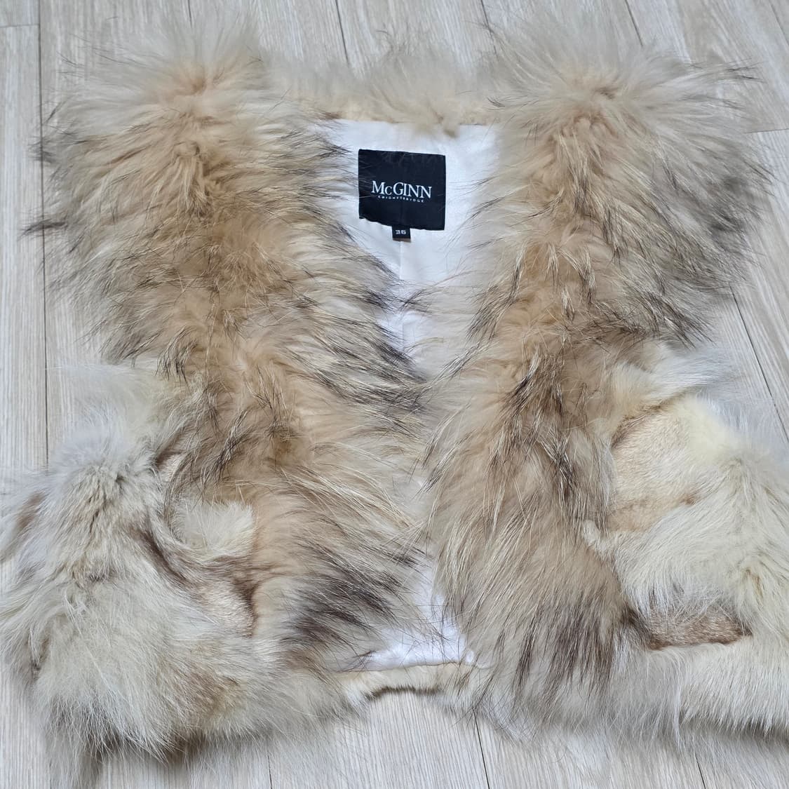 빈티지 라쿤폭스털 퍼베스트 상품이미지1