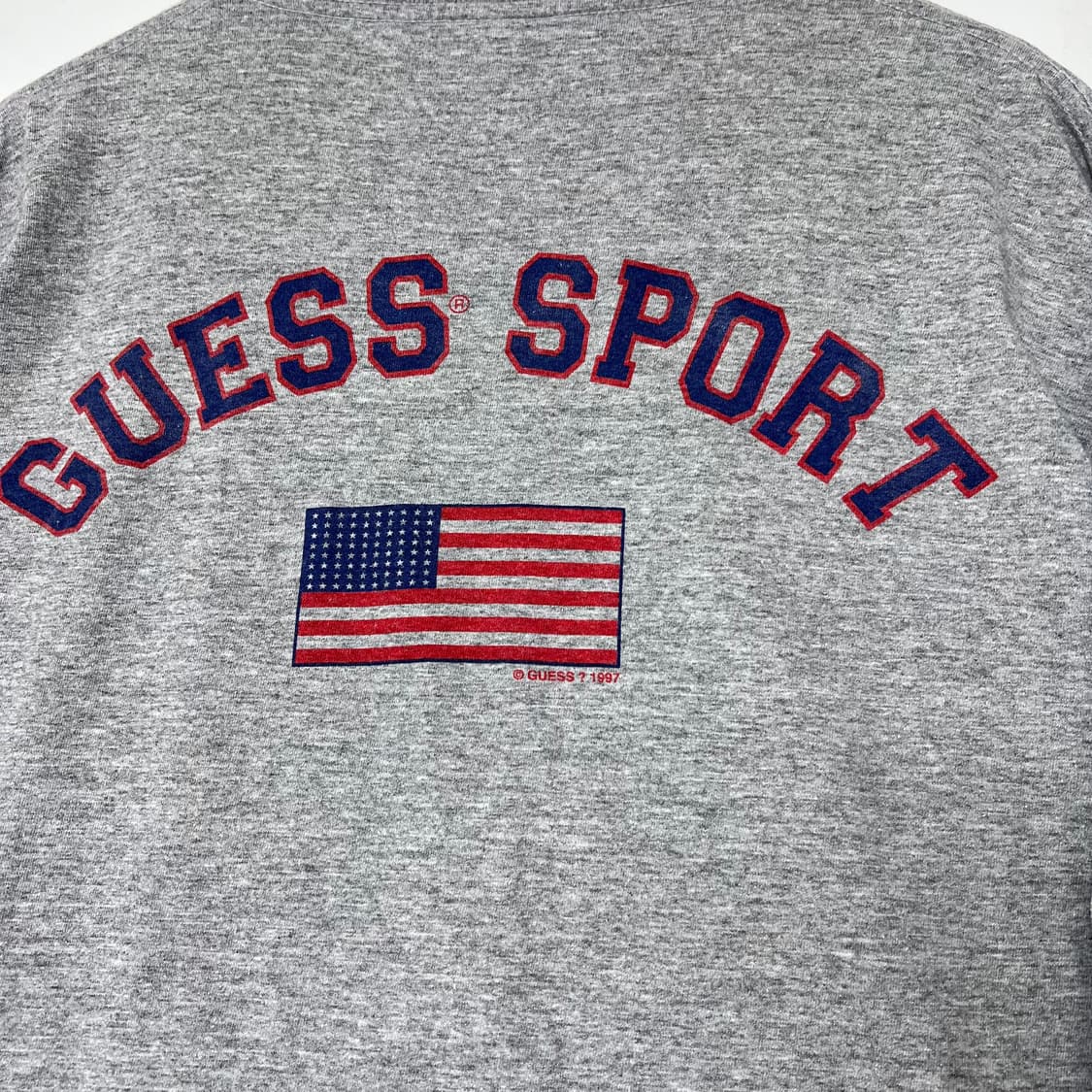 1990s USA GUESS 게스 스포츠 빅로고 슬리브 상품이미지7