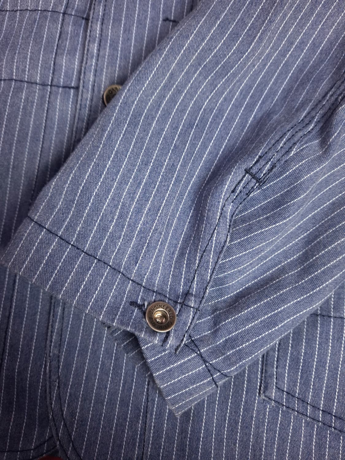 새제품급 오리지날 엔지니어드가먼츠 스트라이프 워크자켓 상품이미지7