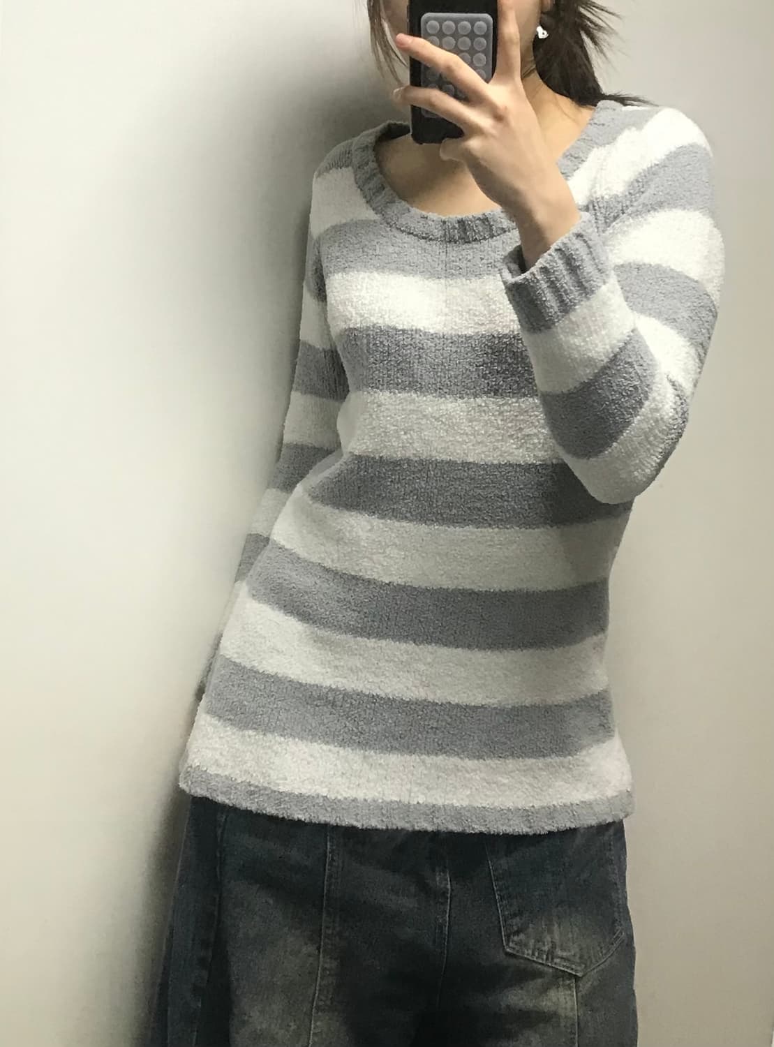스트라이프 빈티지 니트 상품이미지2