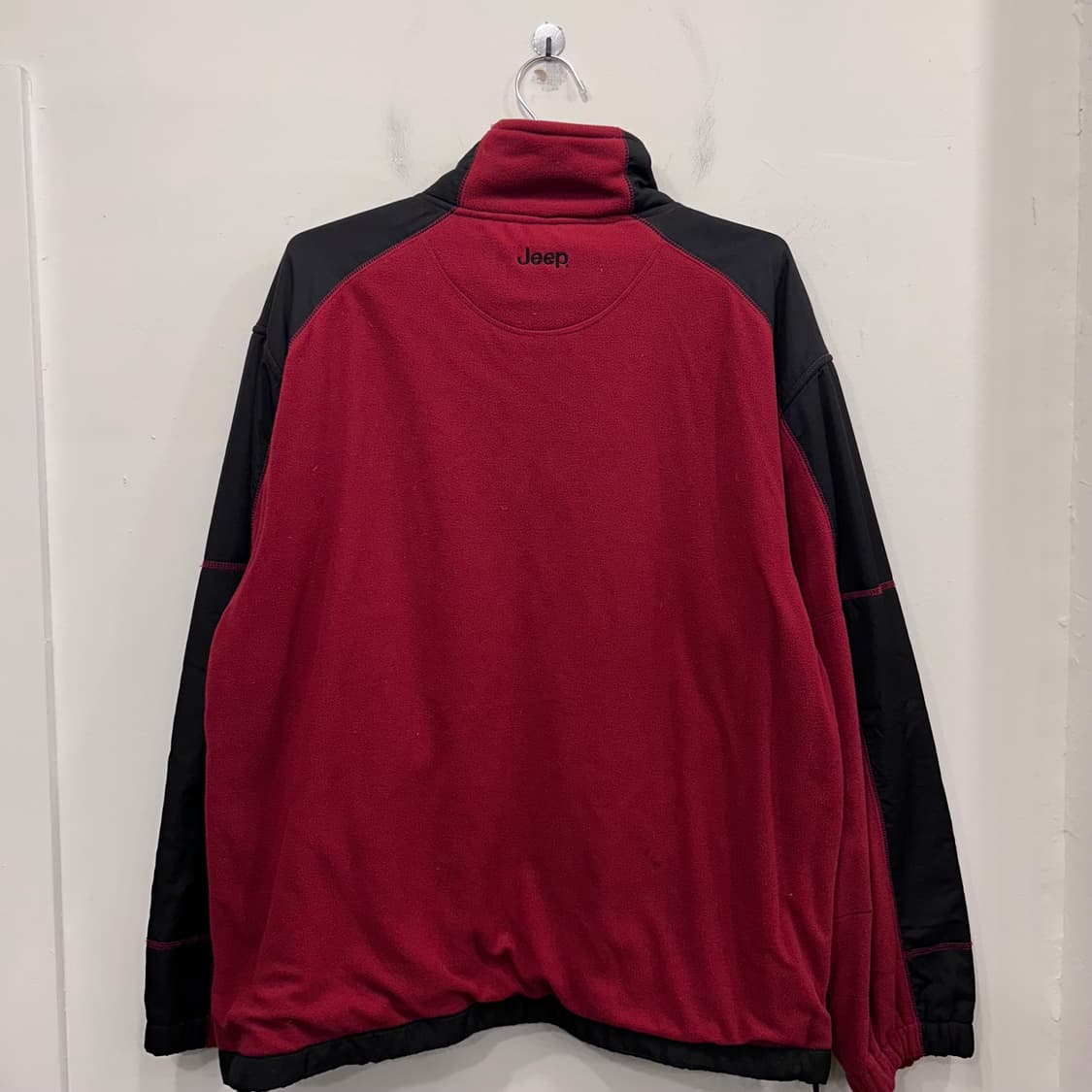 지프 나일론 배색 패치로고 경량 플리스 집업 상품이미지5