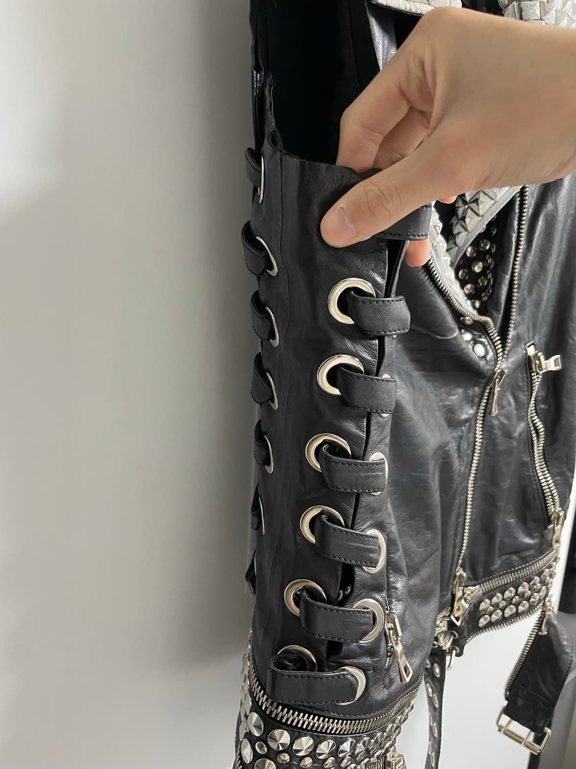 발망 2011ss 레더베스트 상품이미지2