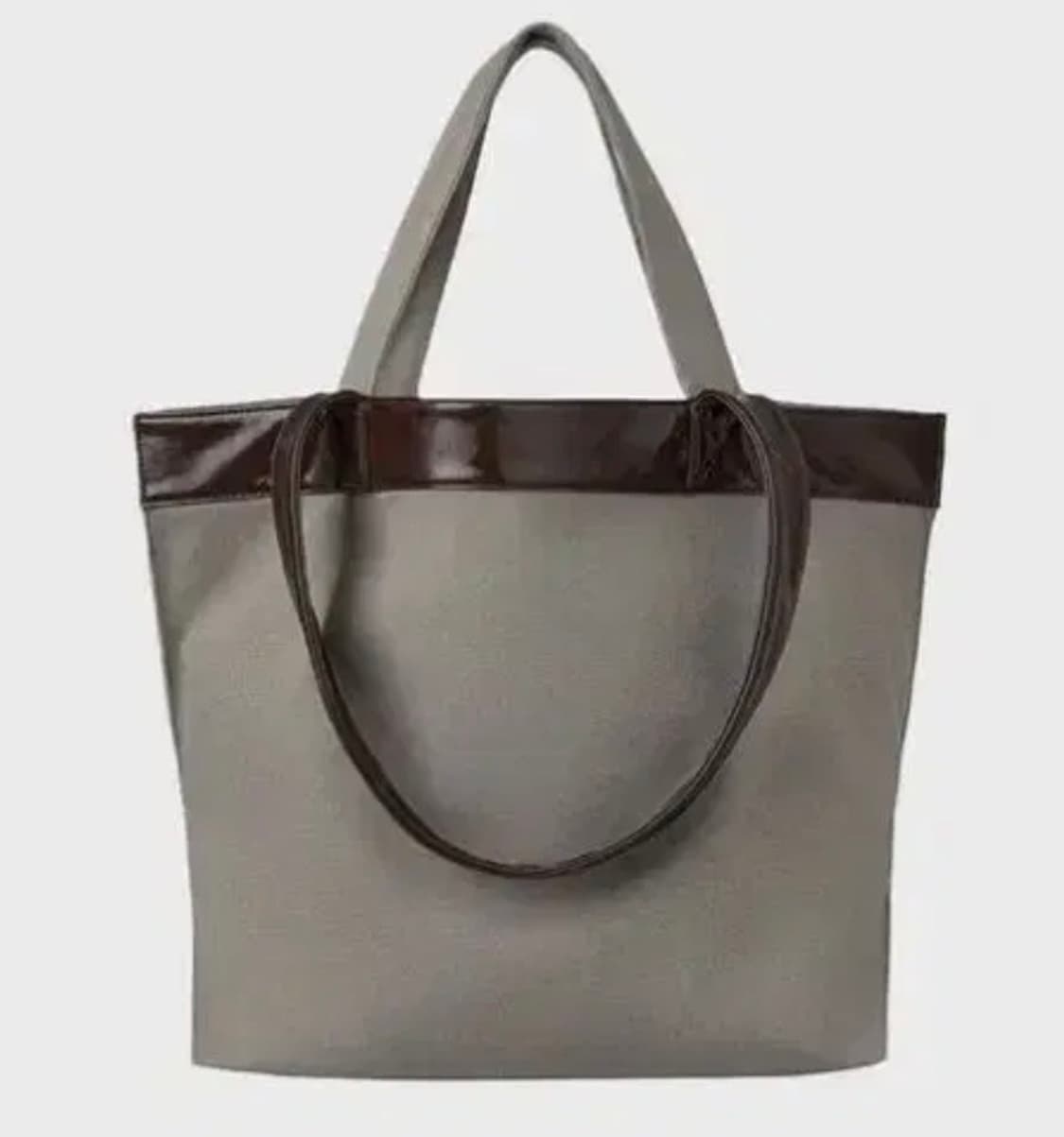 솔티페블 LEATHER EDGE CANVAS BAG 상품이미지1