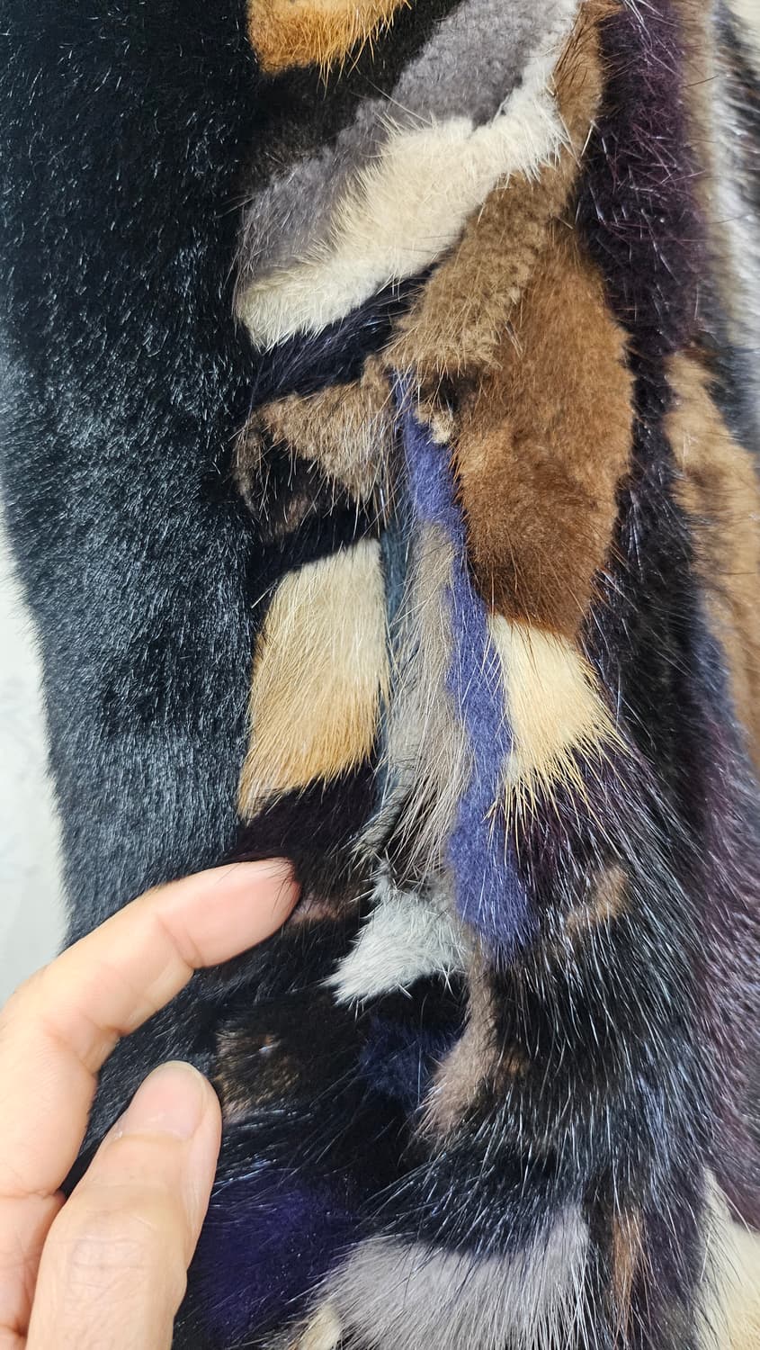 밍크 믹스컬러 조합 베스트 조끼 상품이미지7