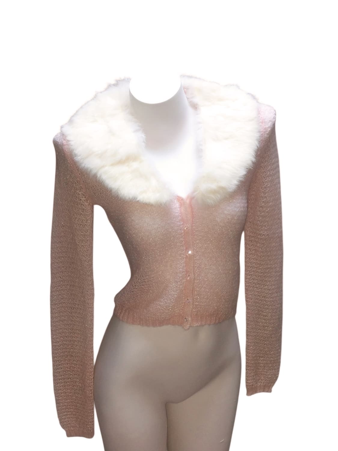 빈티지 글리터 모헤어 니트 가디건 상품이미지1