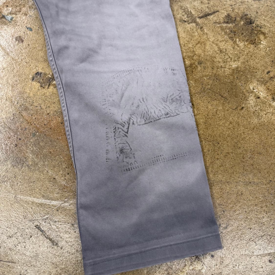 [정품/34] 스톤아일랜드 그레이 워싱 와펜 펜츠 b8 상품이미지5