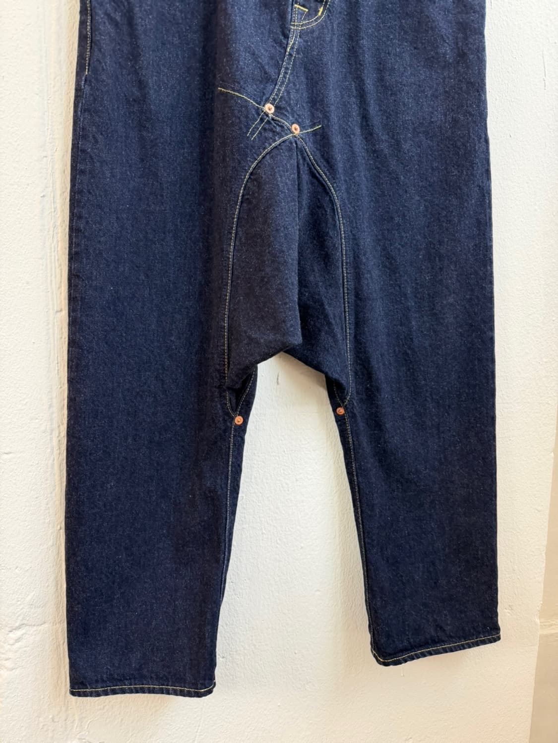 간류 꼼데가르송 사루엘 셀비지 데님 팬츠  상품이미지4