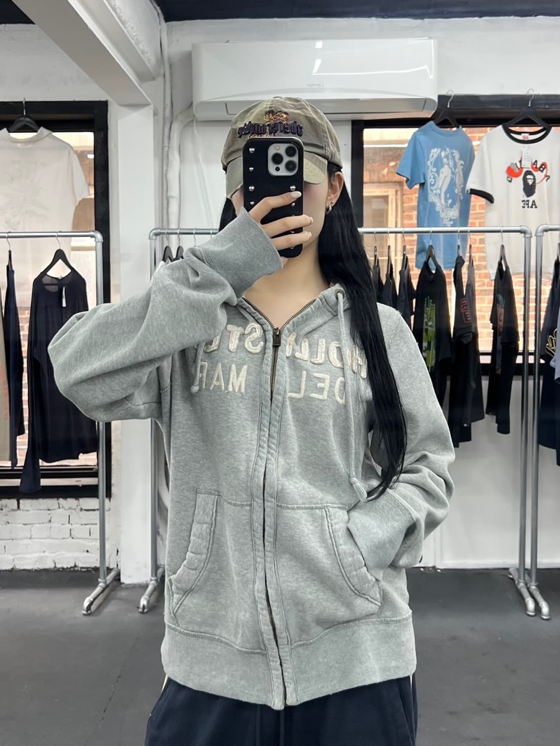 홀리스터 아치로고 후드집업 상품이미지6