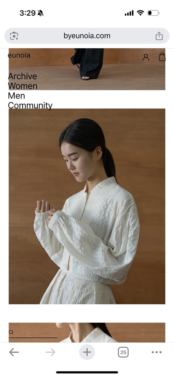 새) 유노이아 Urbane Crop Jacket 크림 m 상품이미지5