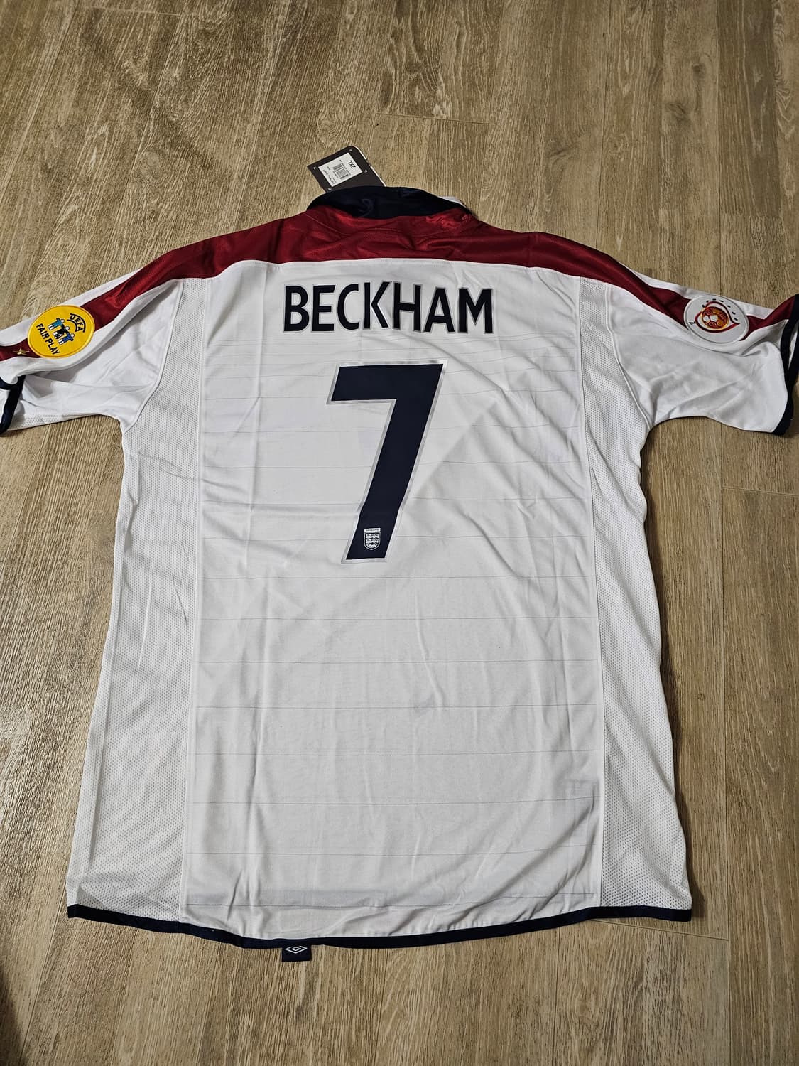 잉글랜드 국가대표 베컴 마킹 올드 유니폼 레트로 유니폼 상품이미지5