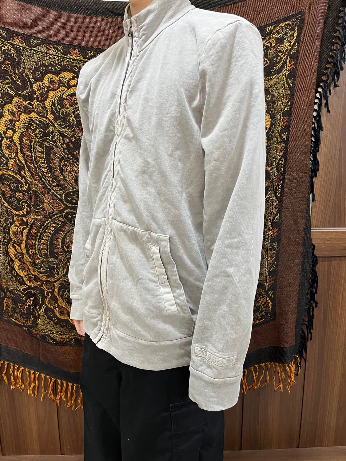 아르마니 익스체인지 엘보패치 워시드 하이넥 자켓 상품이미지1