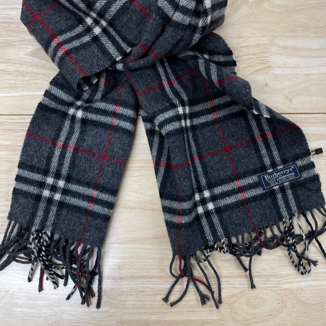 버버리 정품 램스울 머플러 차콜 상품이미지2