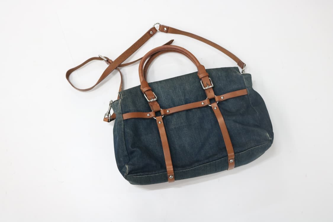 디젤 빈티지 데님 가죽 스트랩 2WAY 숄더백 상품이미지7