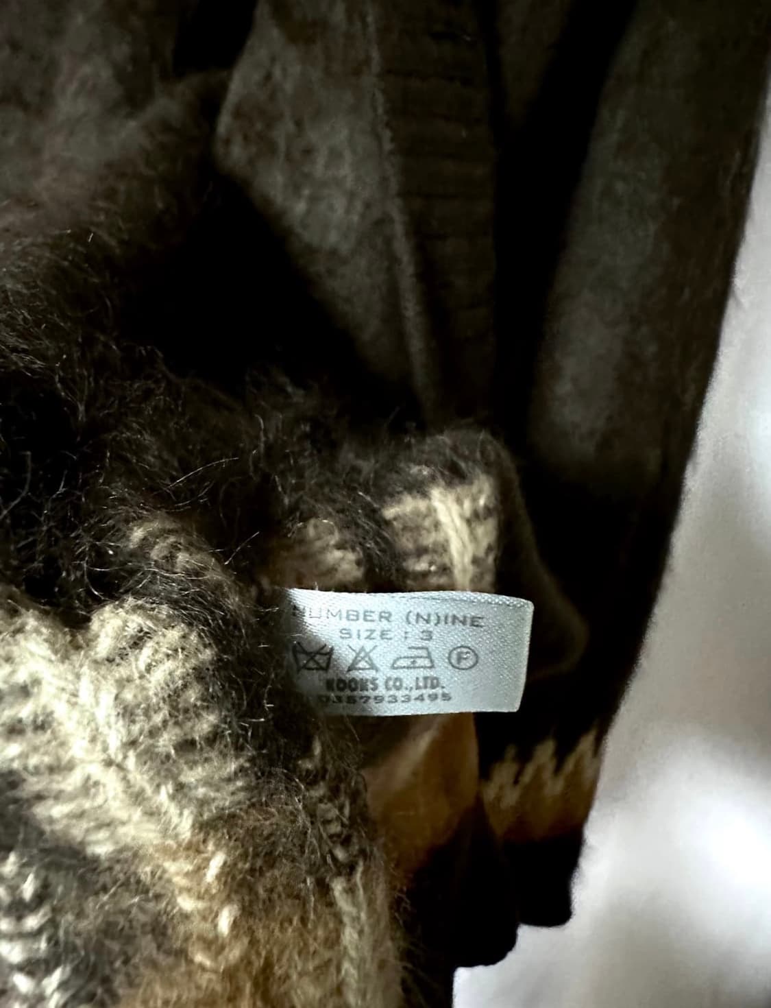 넘버나인 06s 앙고라 울혼방 가디건 상품이미지6