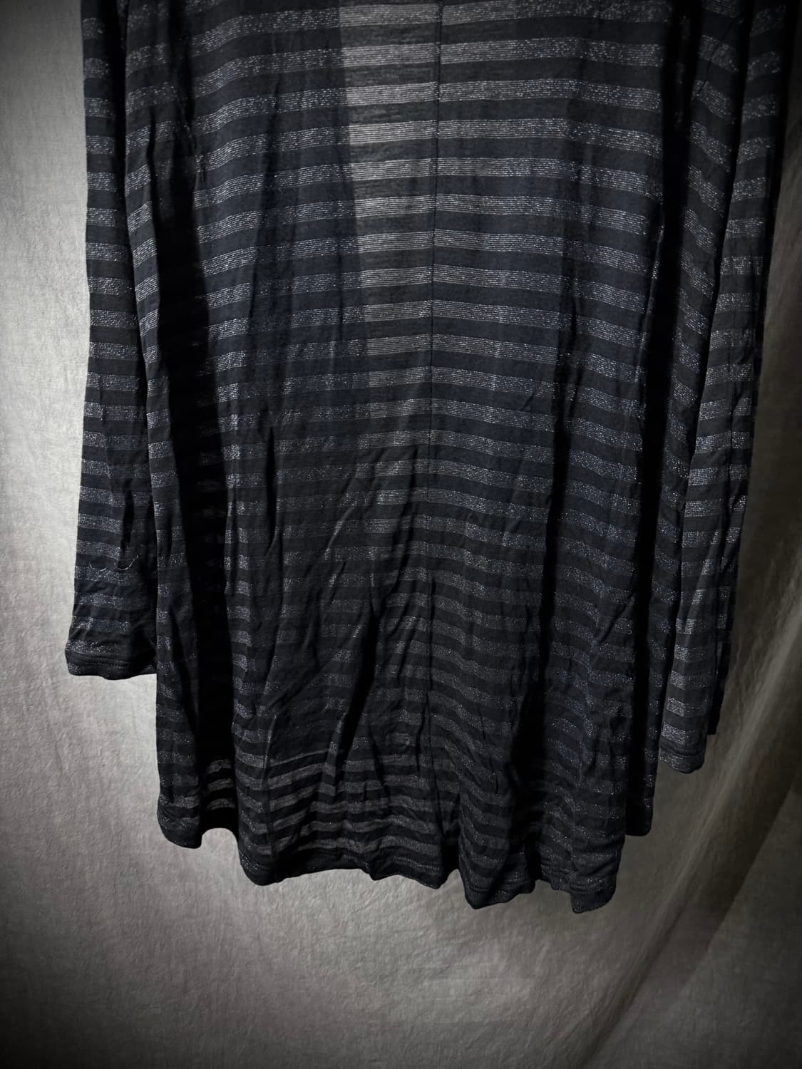 SCHÜSSEL Stripe Draped Hooded Cardigan 상품이미지6