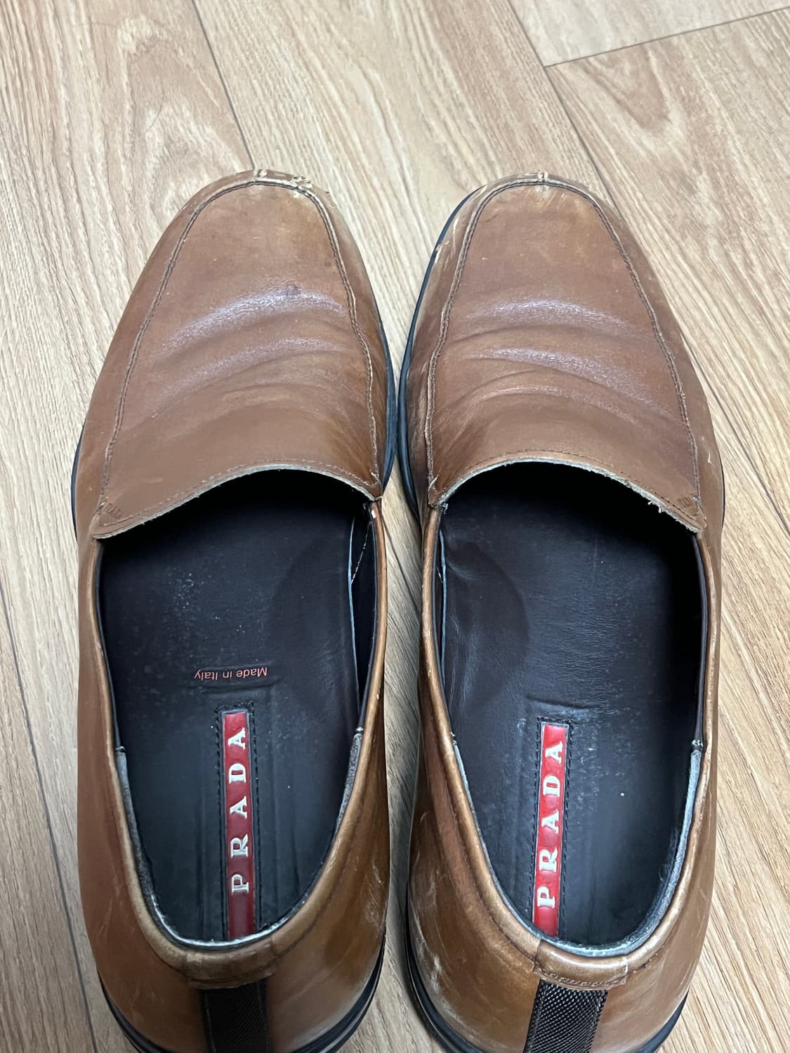 프라다 스포츠 브라운 로퍼 상품이미지1