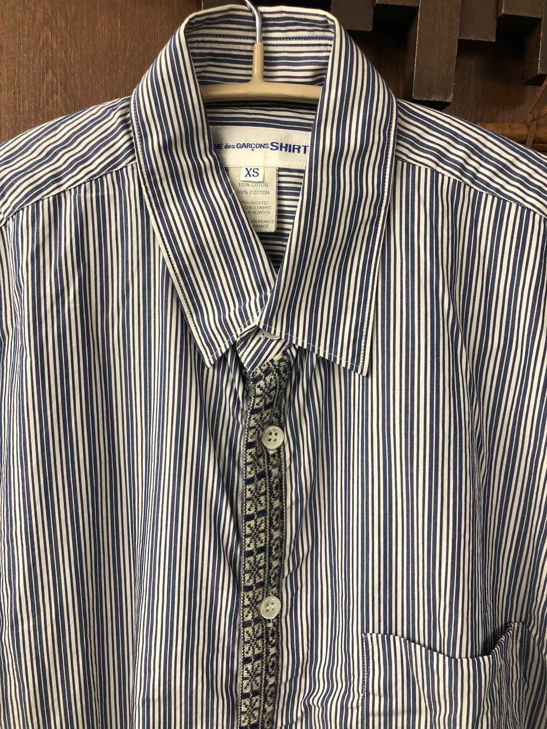 Comme des garcons shirt 니트 믹스 스트라이프 셔츠  상품이미지2