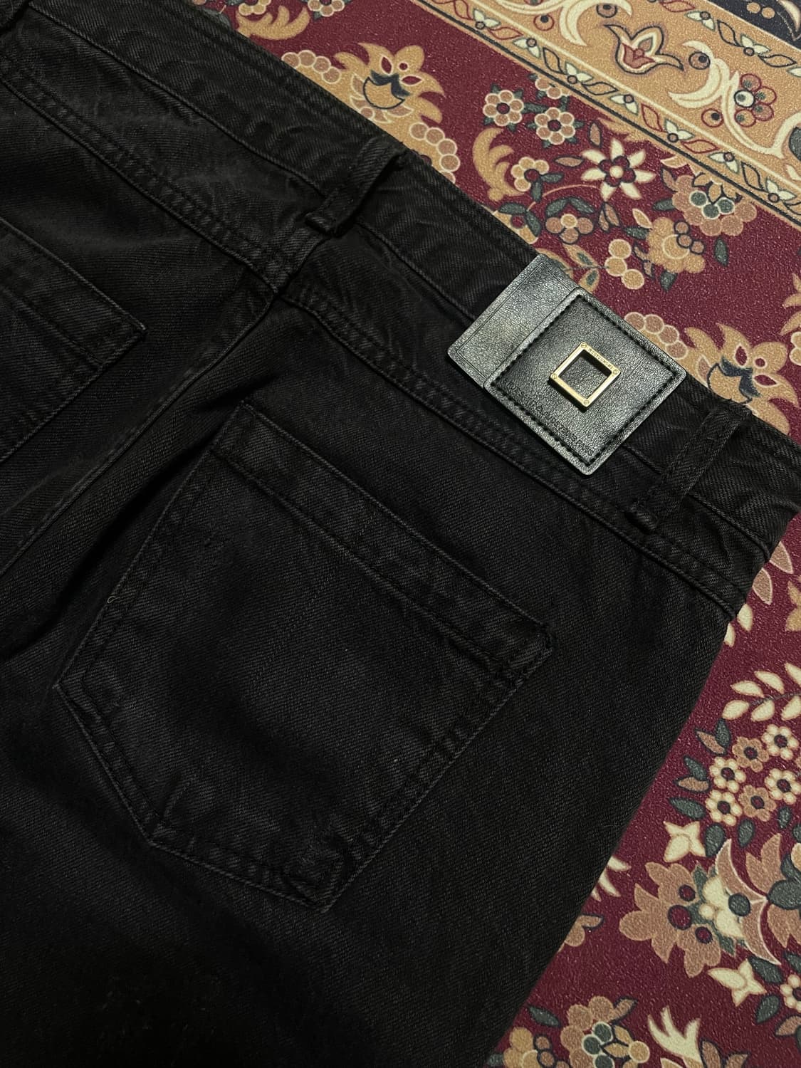 [46] 우영미 블랙 데님 팬츠 플레어핏 like levis 517 상품이미지4