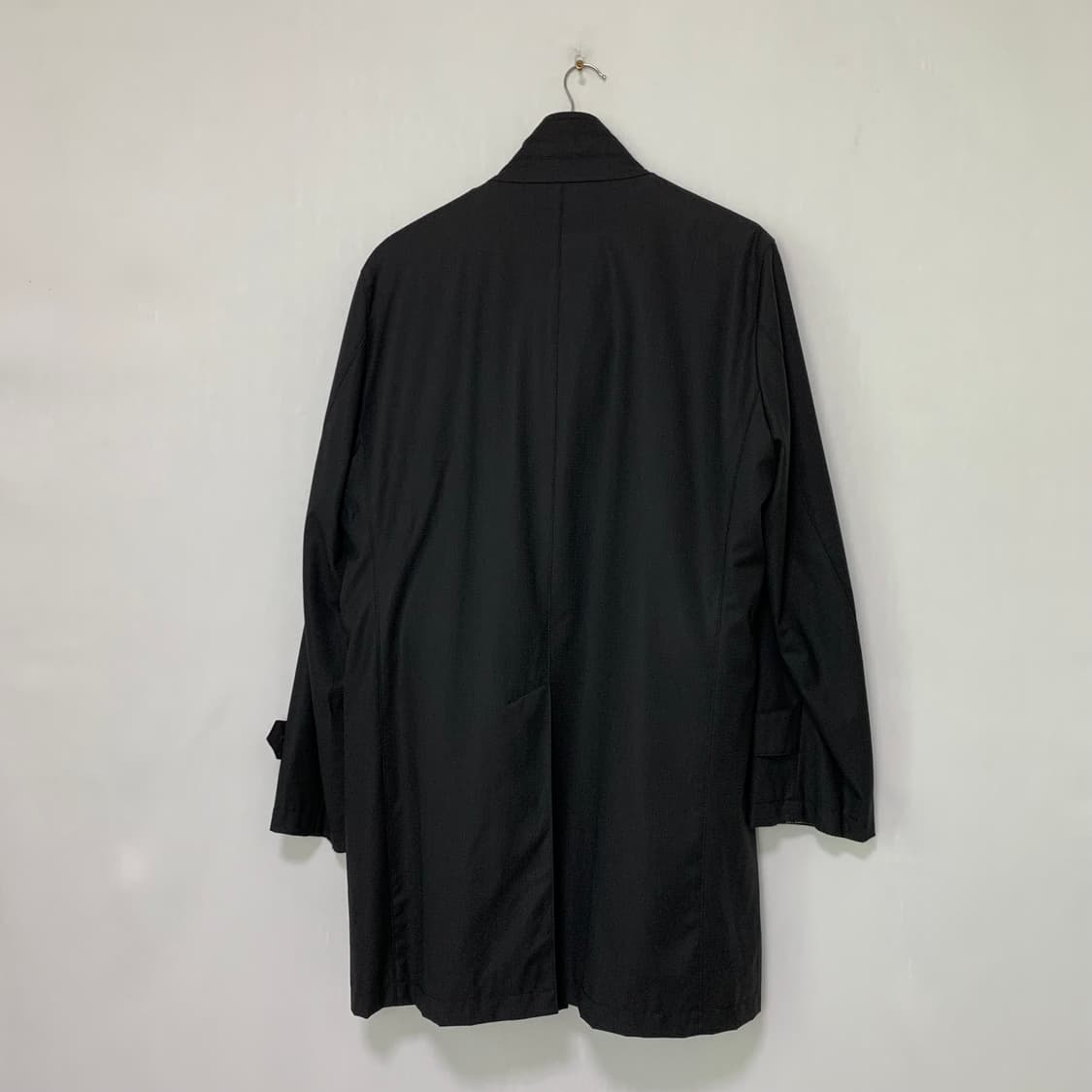 로로피아나 스톰시스템 벨티드 모크넥 피쉬테일 바람막이 코트 블랙 L 상품이미지8