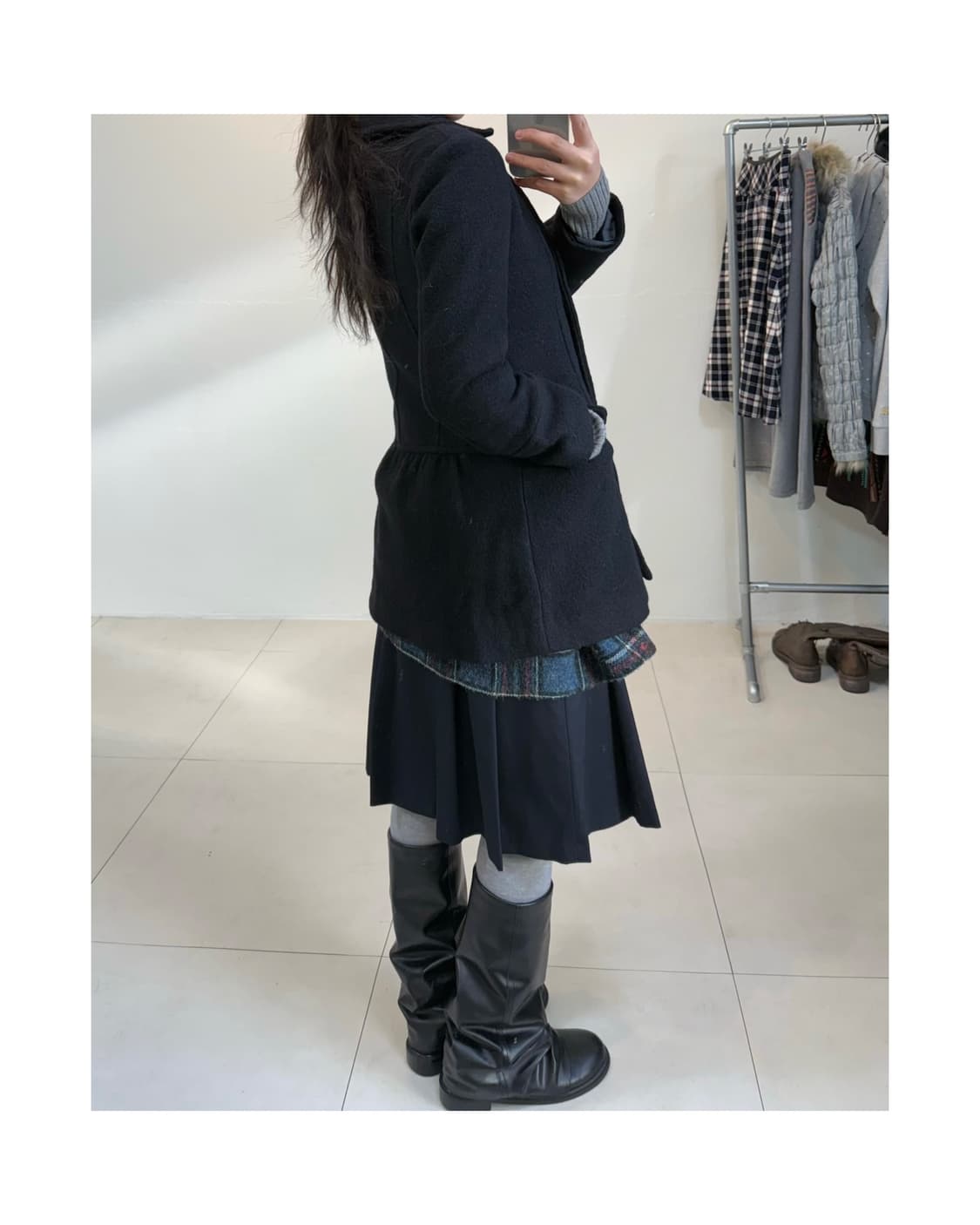 빈티지 울 혼방 코트 상품이미지6