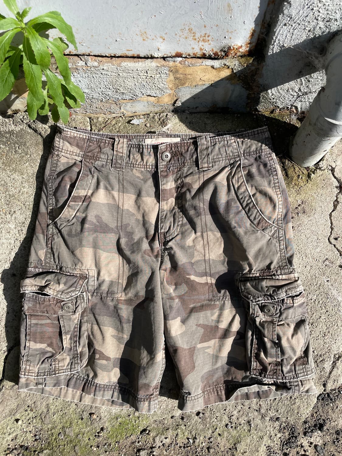 Vintage camo cargo short pants 상품이미지2
