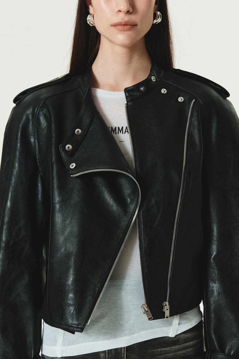 마뗑킴 가죽자켓 라글란 크롭 레더자켓 레더점퍼 킴마틴 MATIN KIM 상품이미지2