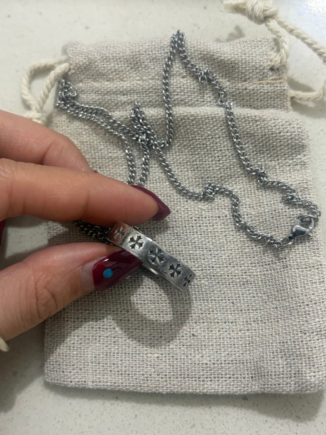 크롬하츠 포에버 2003 각인 반지 목걸이 상품이미지2