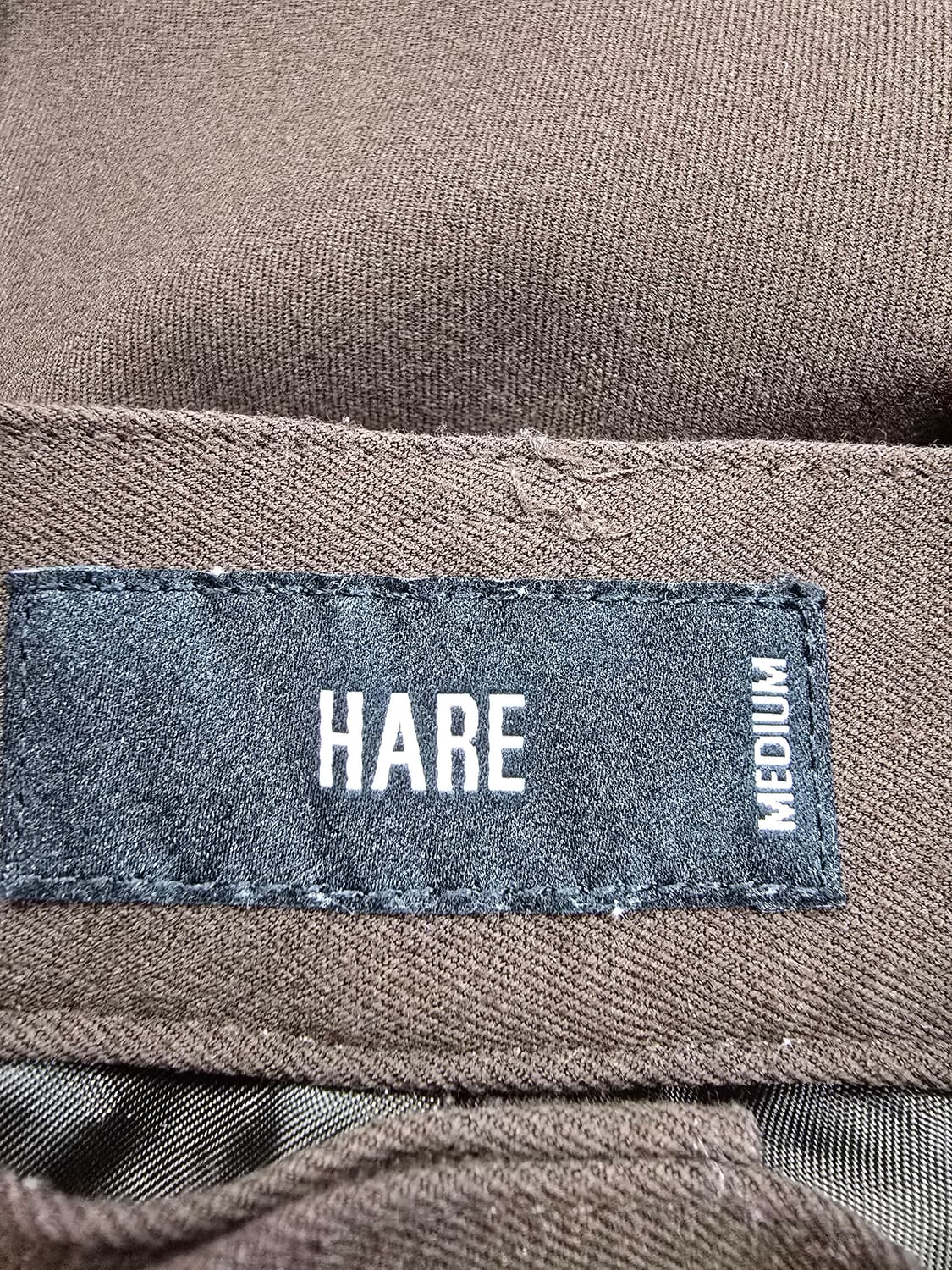 HARE 브라운 핀턱 와이드 팬츠 (1836) 상품이미지3