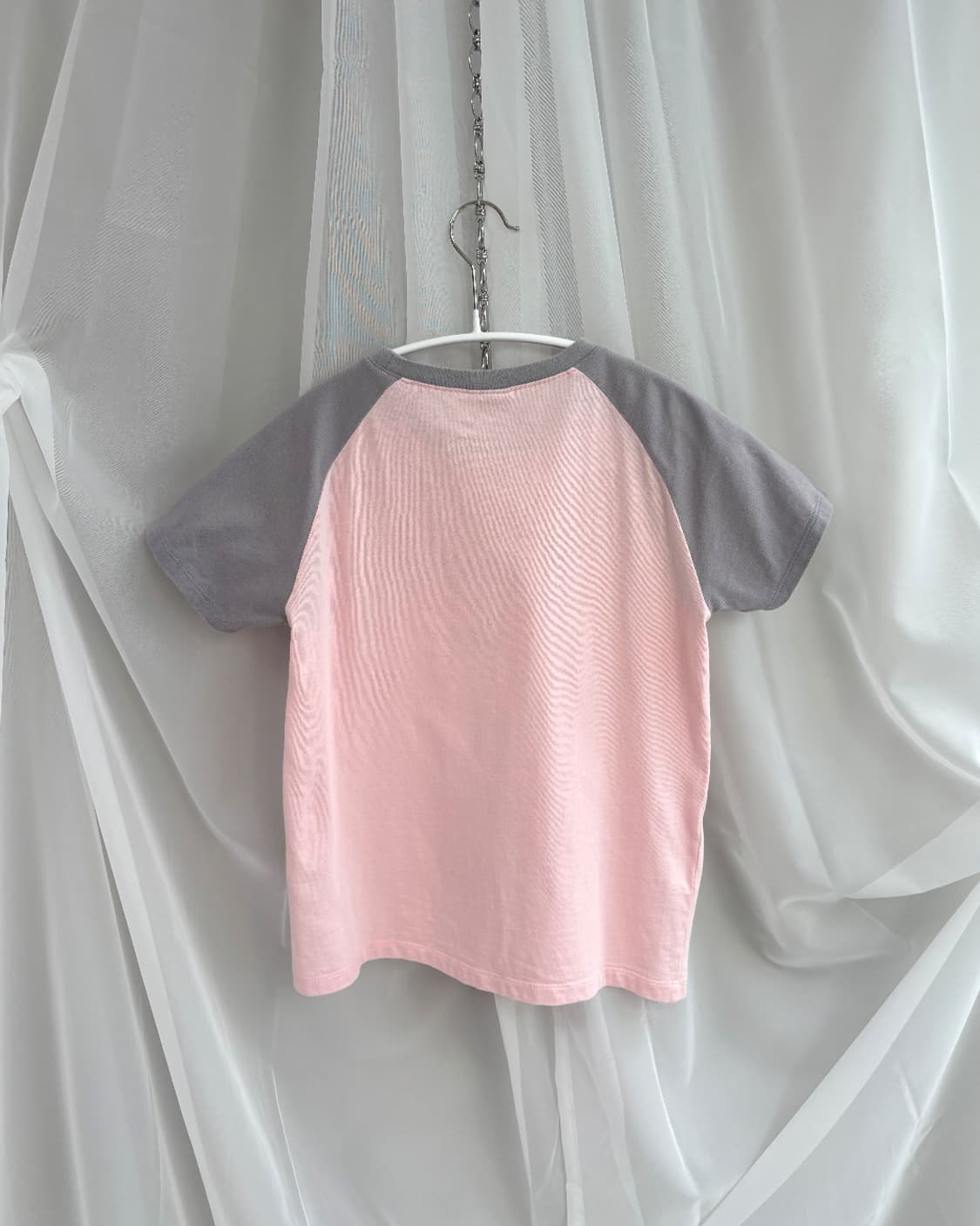 Adidas pink grey raglan t-shitt 상품이미지2