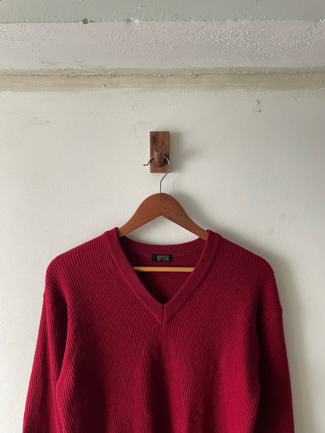 90‘s Vintage Kosugi Wool V-Neck Knit 상품이미지2