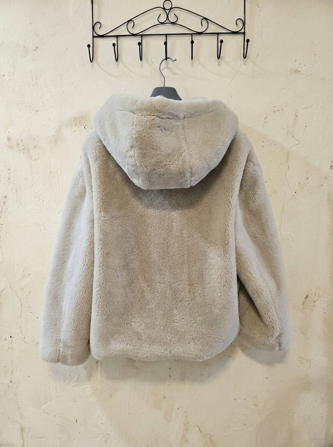 ZARA 퍼 후드 집업 XS 상품이미지2