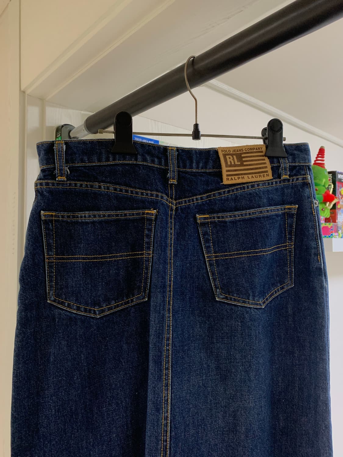 폴로 랄프로렌 데님 미디스커트 팔아요 상품이미지1