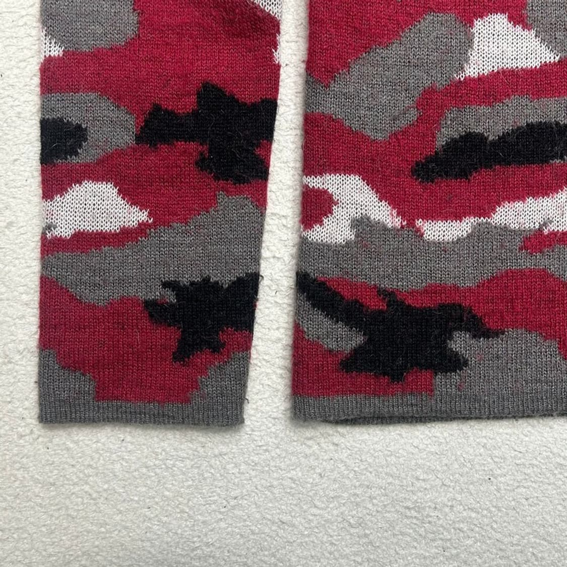 MSGM 레드 카모 플라쥬 모헤어 니트 OS 상품이미지2