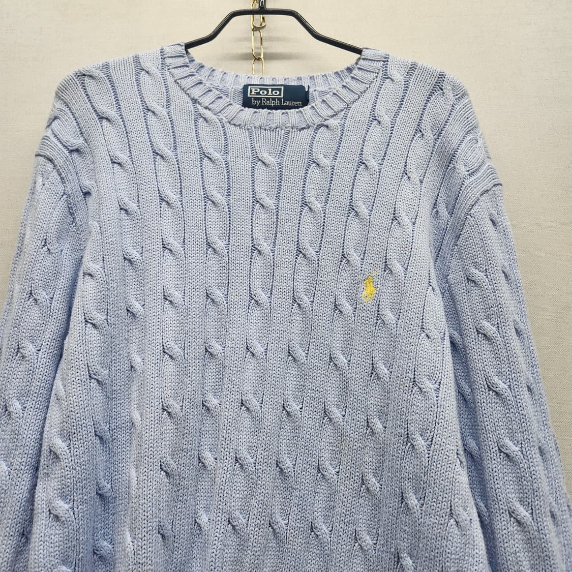 폴로랄프로렌 로고 케이블 코튼 니트 L(L) 상품이미지2