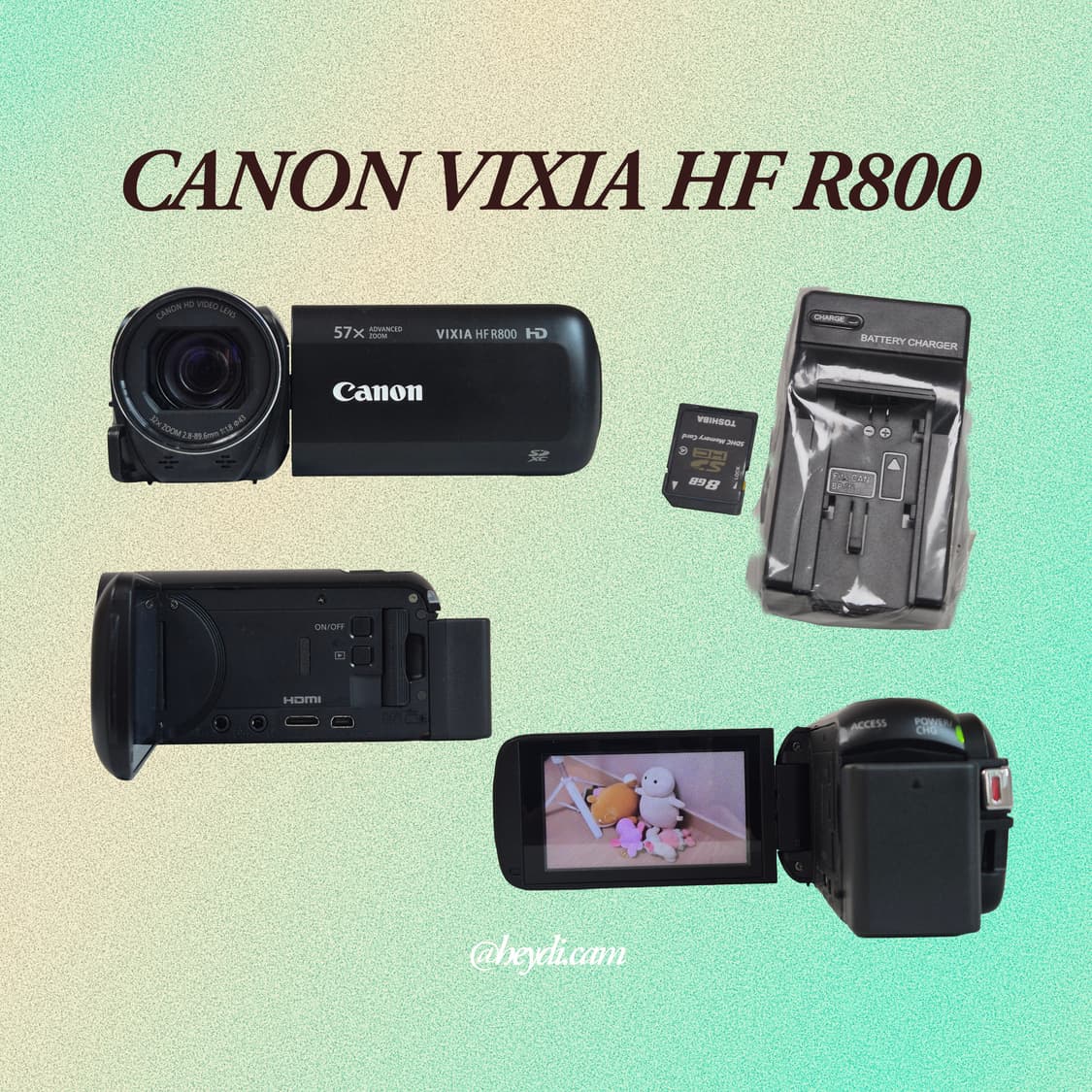 [미품급] 캐논 빅시아 CANON VIXIA HF R800 매트블랙 상품이미지3