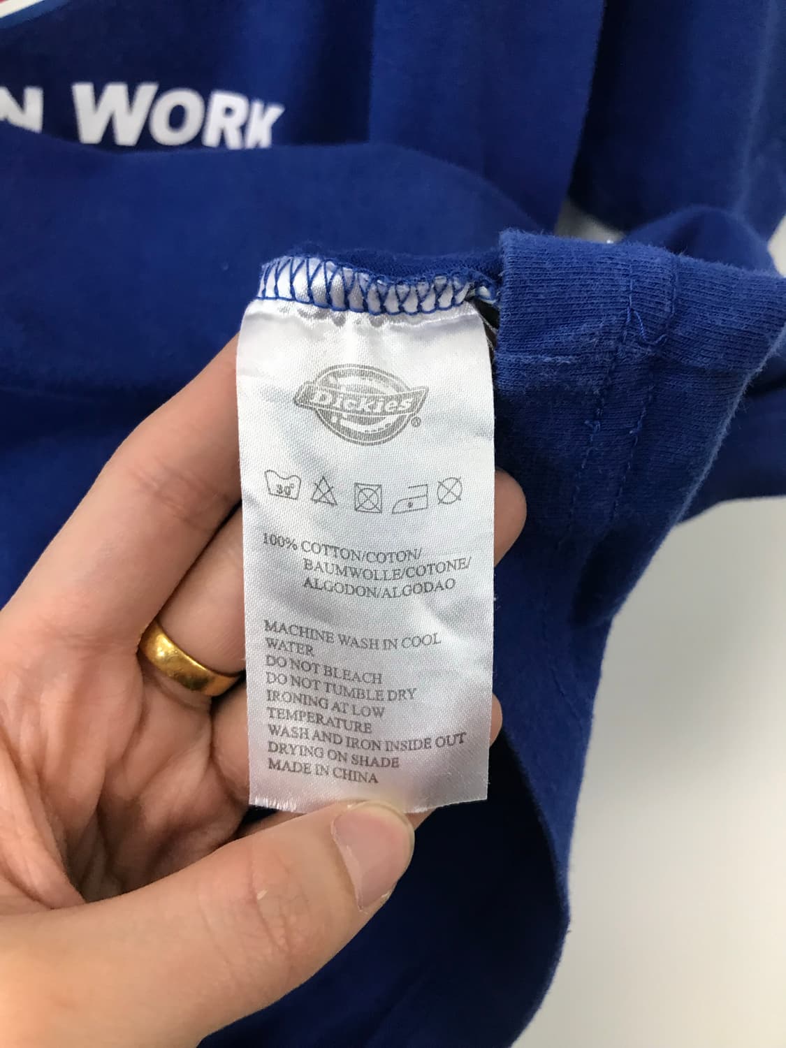 디키즈 빅로고 네이비 반팔 티셔츠  상품이미지6