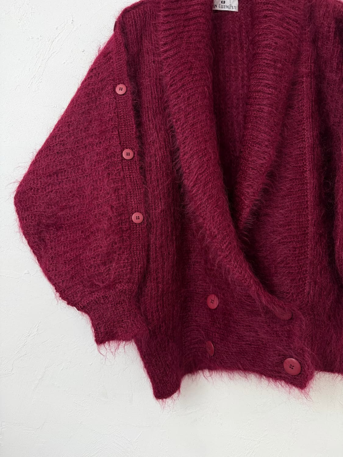 80s 모헤어 돌먼 니트 자켓 상품이미지2